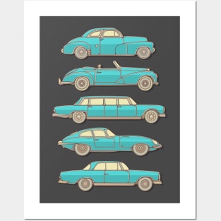 Elegant Classic Cars Posters and Art